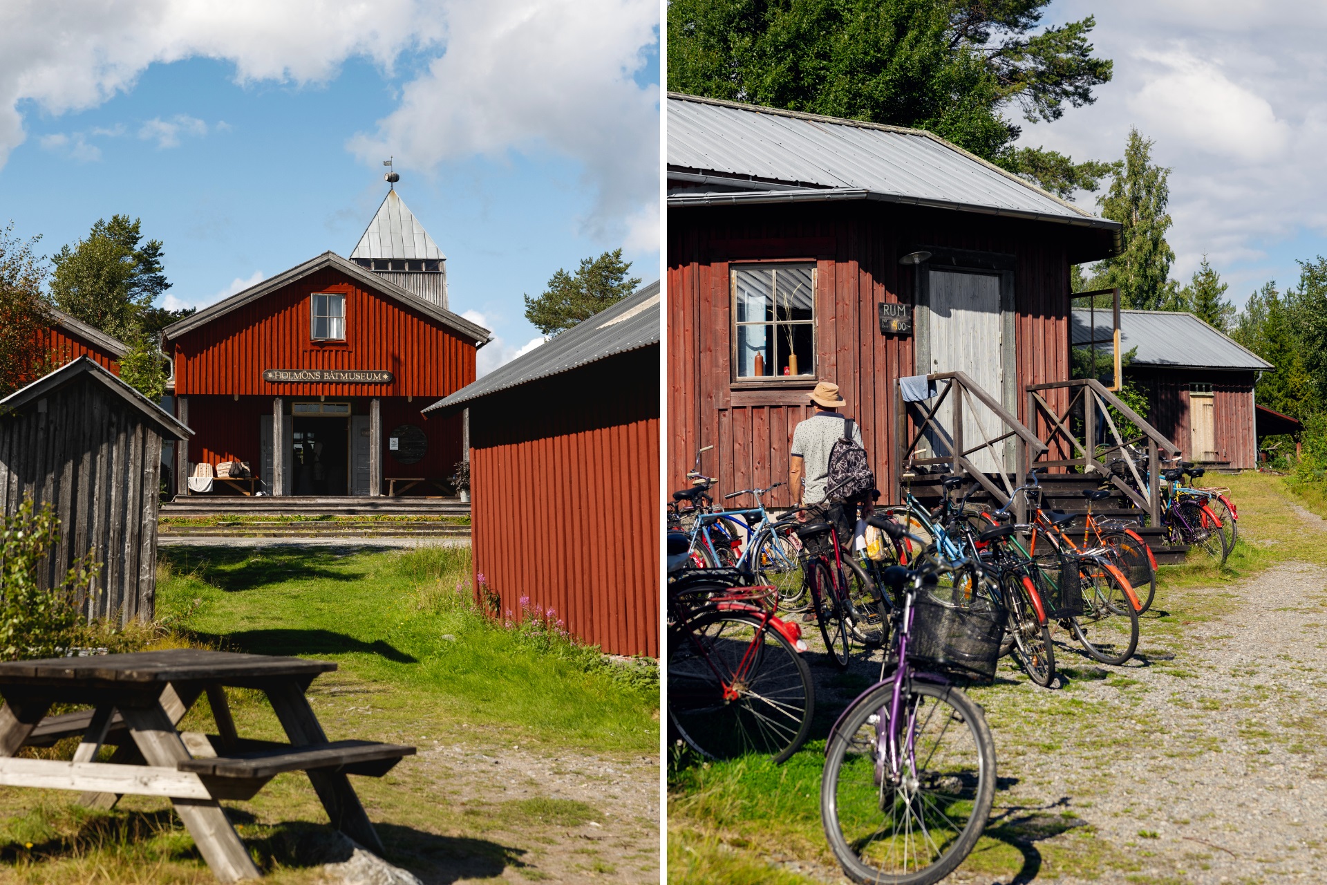 Holmöns båtmuseum. Cyklar
