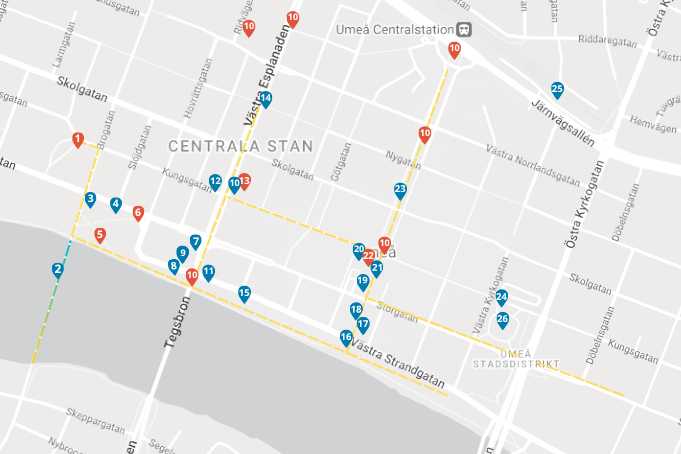 Karta över Höstljus