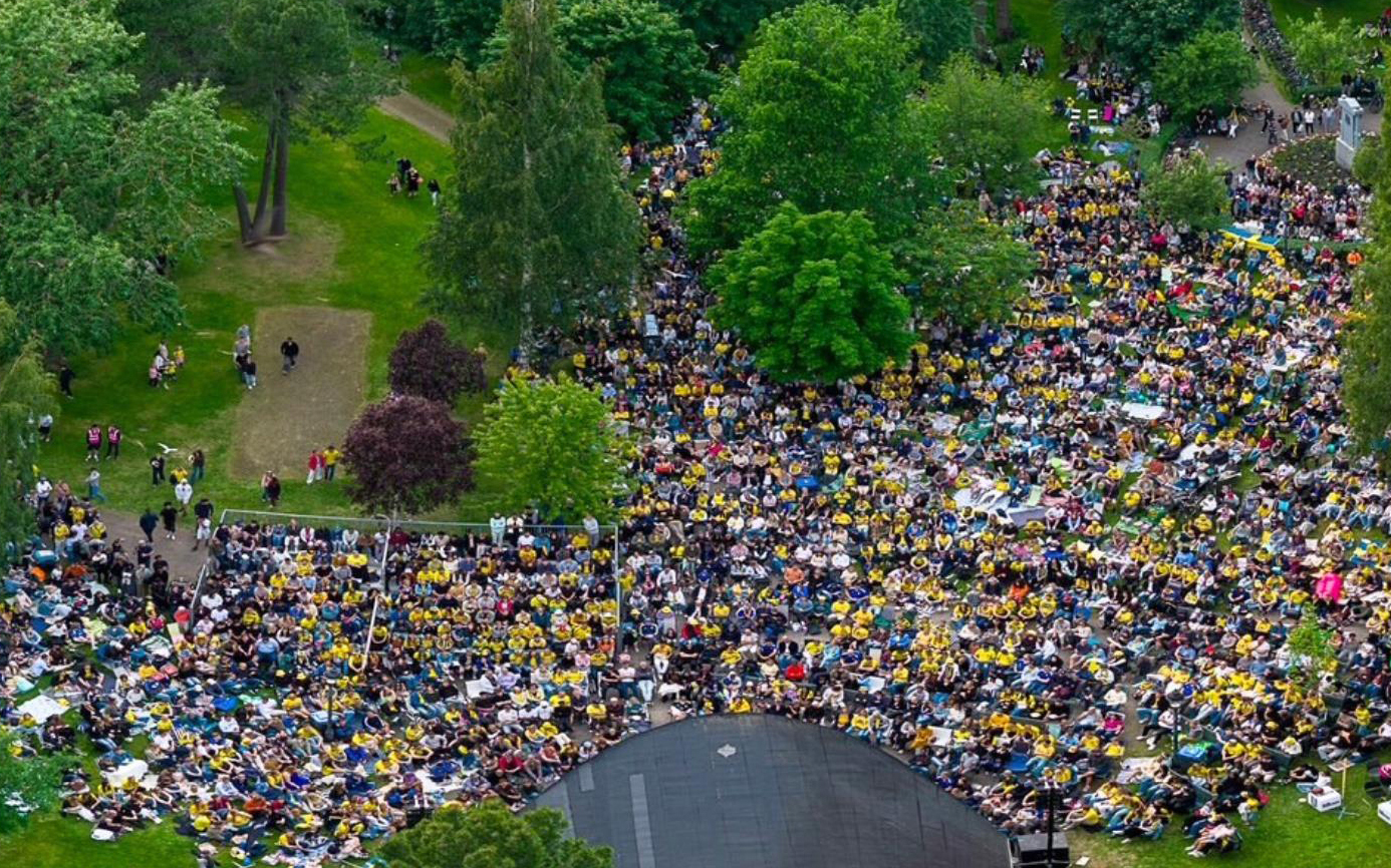 Fotbillsbublik i Döbelsn park