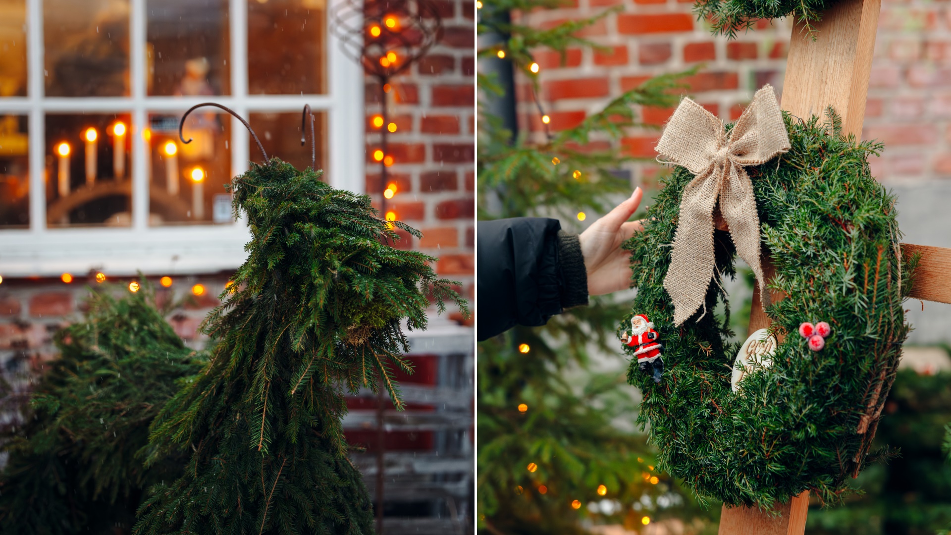 Julkransar och julpynt