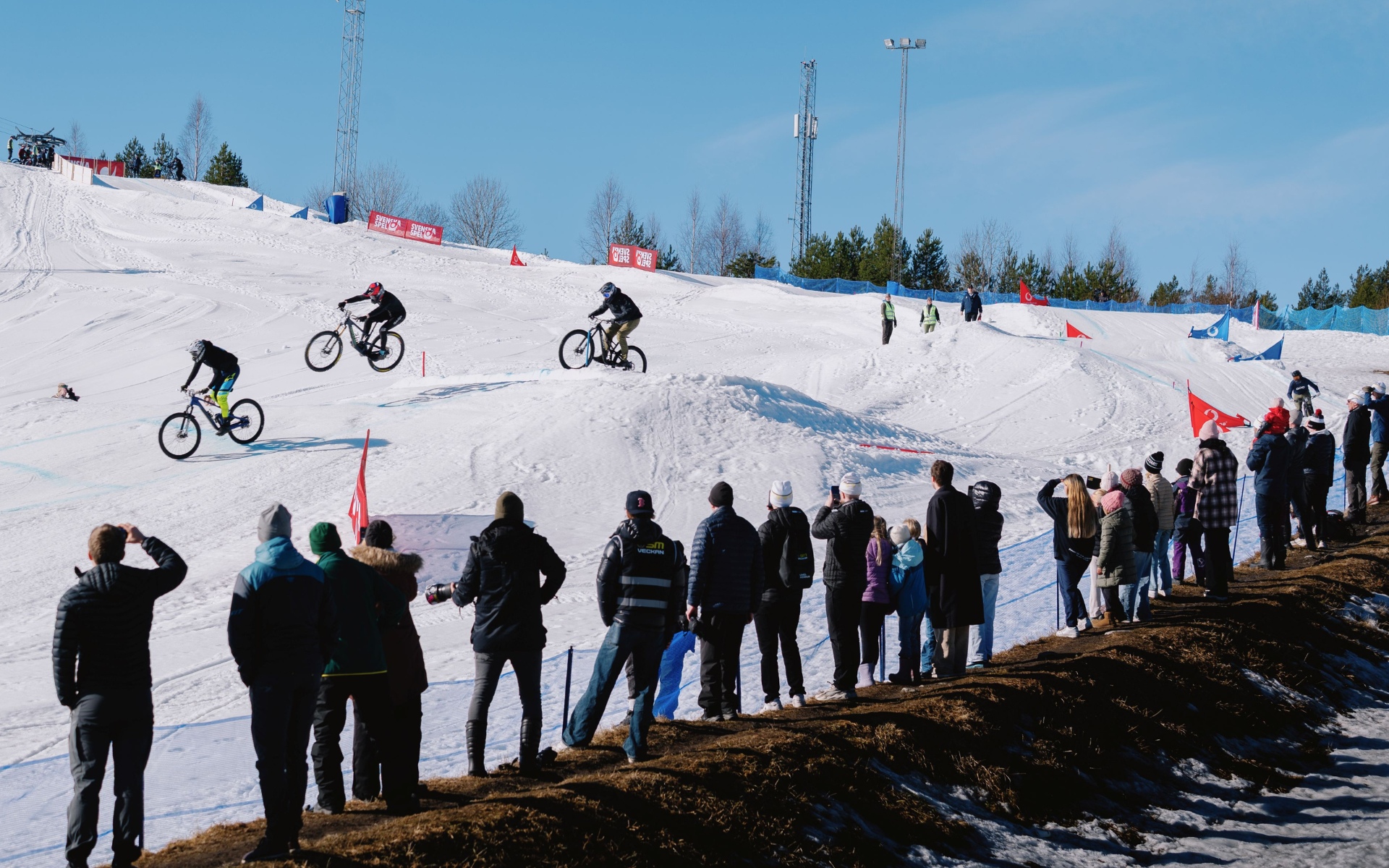 cykling i skidbacke