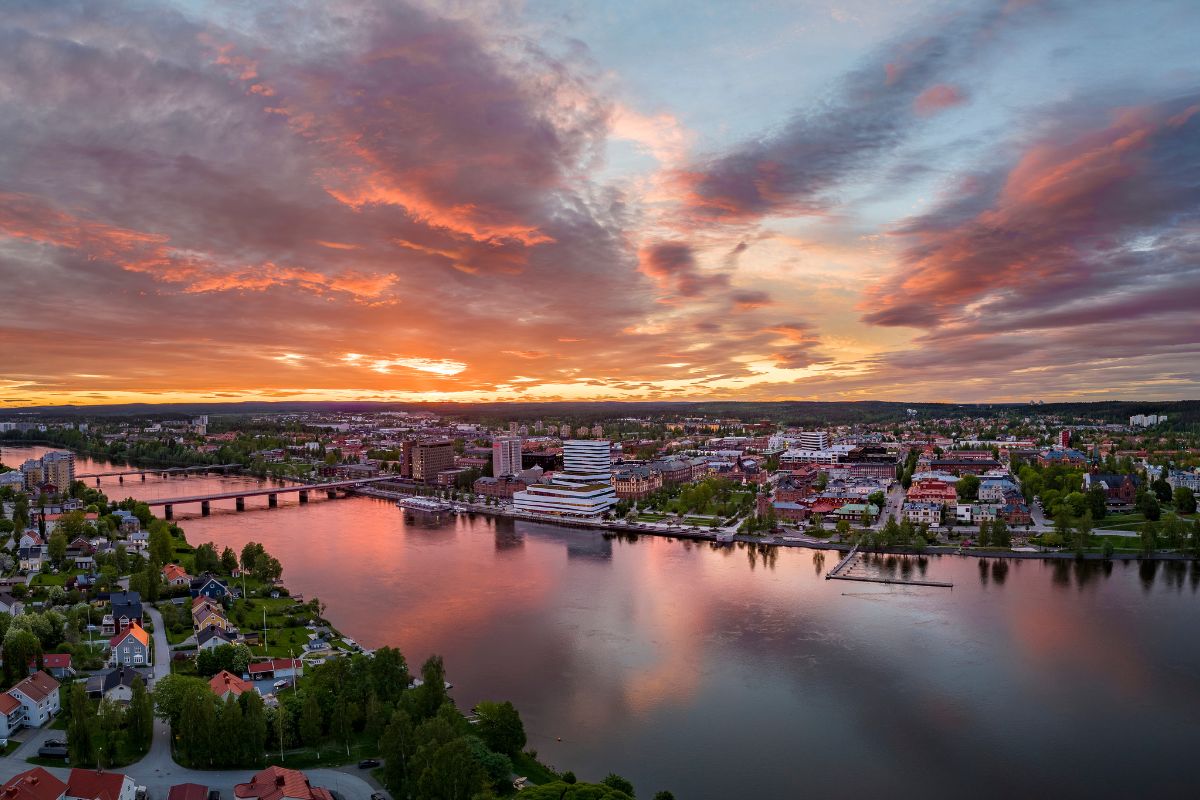 Vy över Umeå
