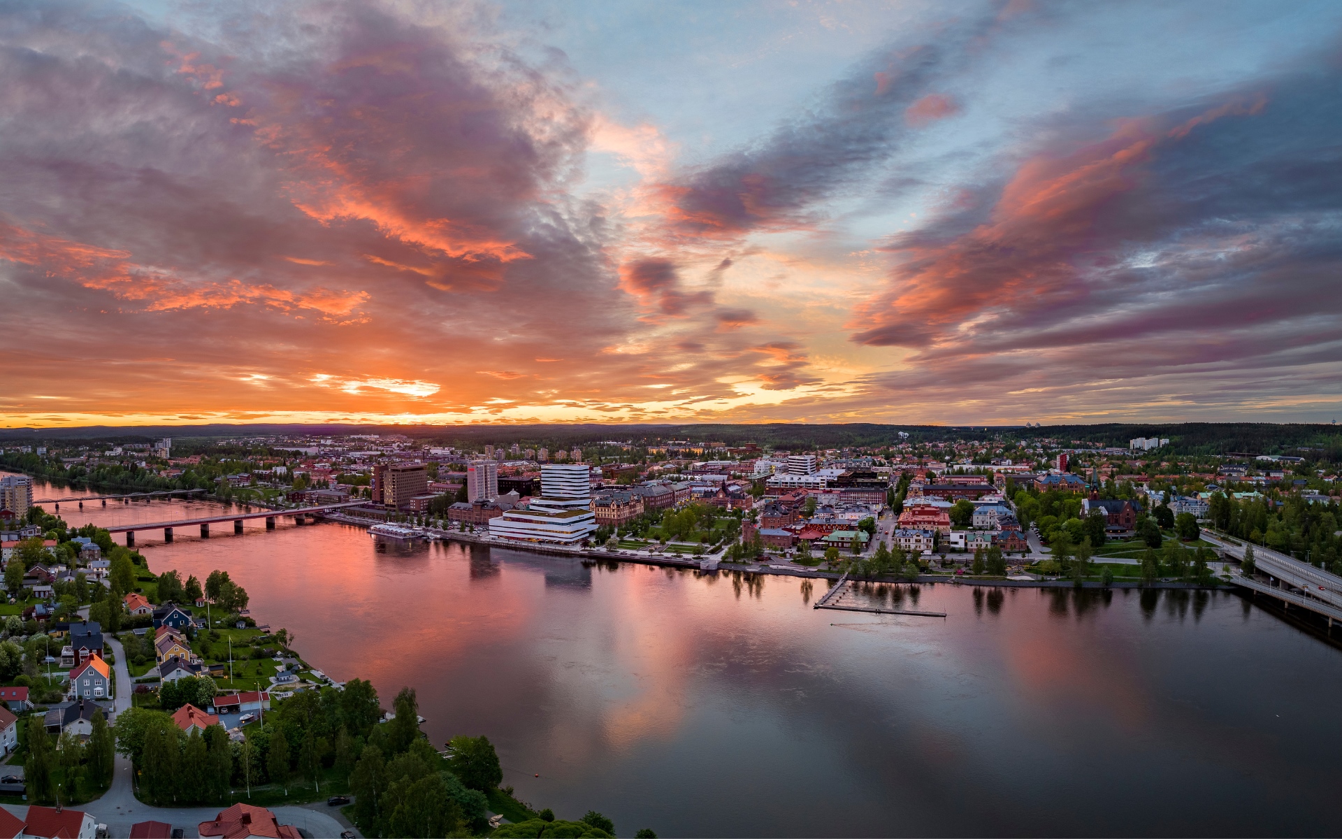 Umeå vy sommar