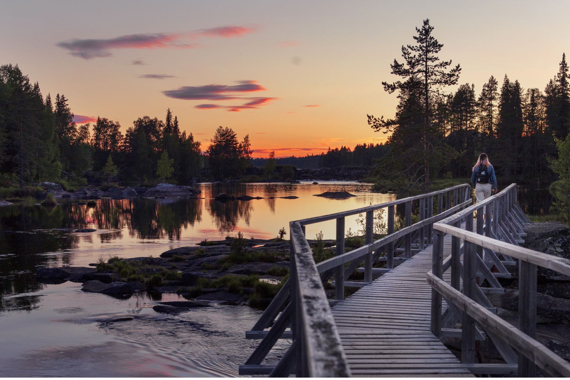 Vandring i Mårdseleforsens naturreservat
