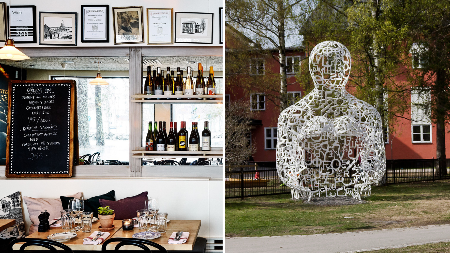 Bistro le Garage och Umedalens skulpturpark