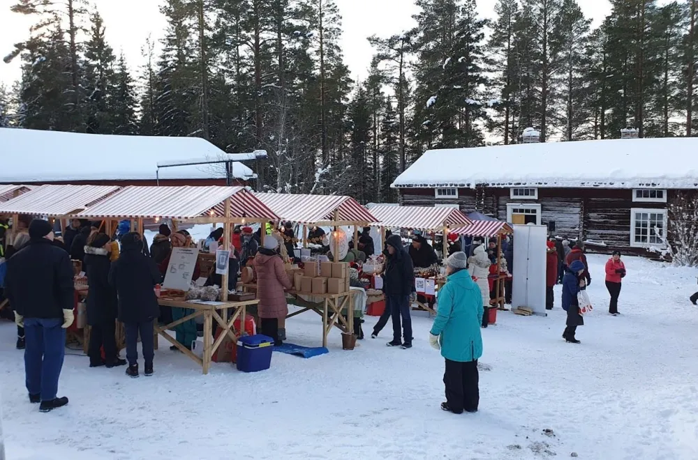 Christmas market in Vindeln 