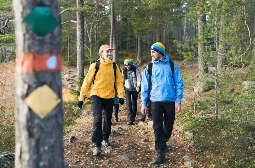 Hiking in the Västermark nature reserve