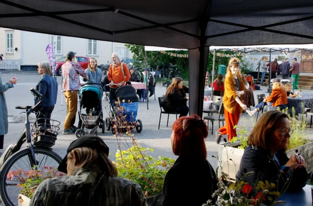 Gallery Verkligheten backyard party