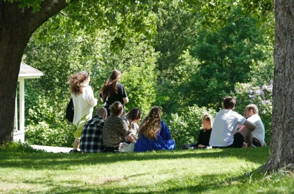 Summer café in Strömbäck