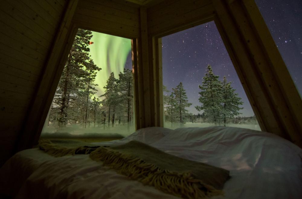 Sleep in an Aurora Tepee