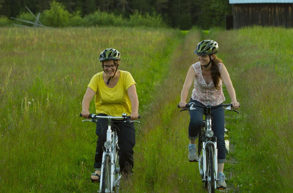 By bike in Granö