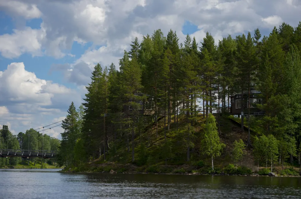 By bike in Granö