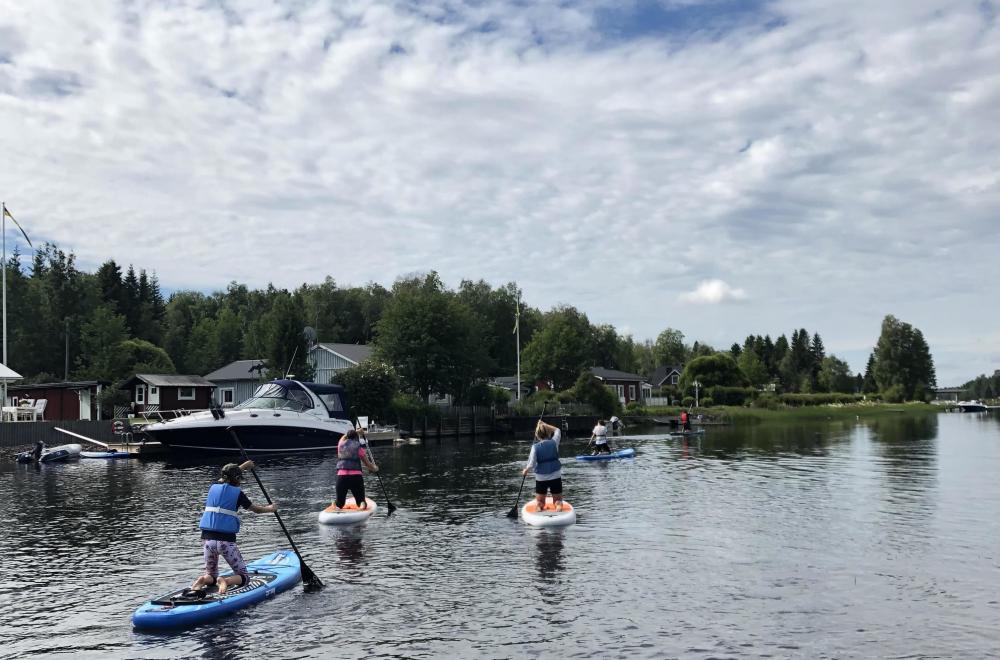 Stand up paddling i Umeå