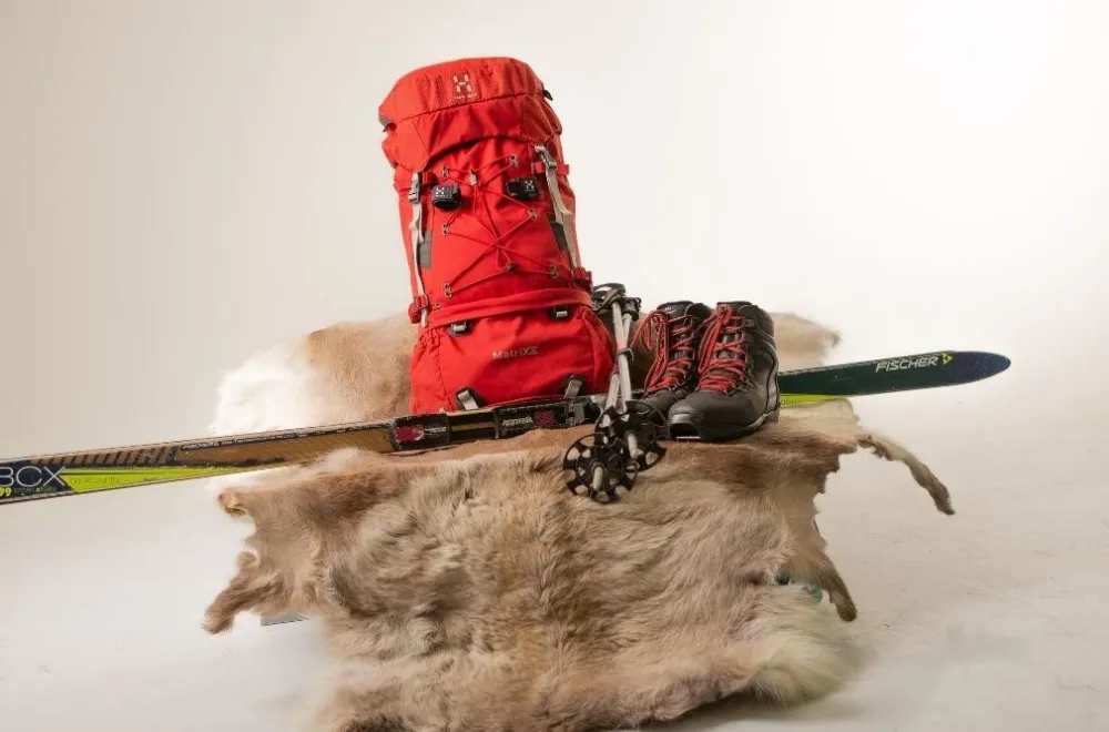 Outdoor equipment for rent at Sarek Friluftsbutik