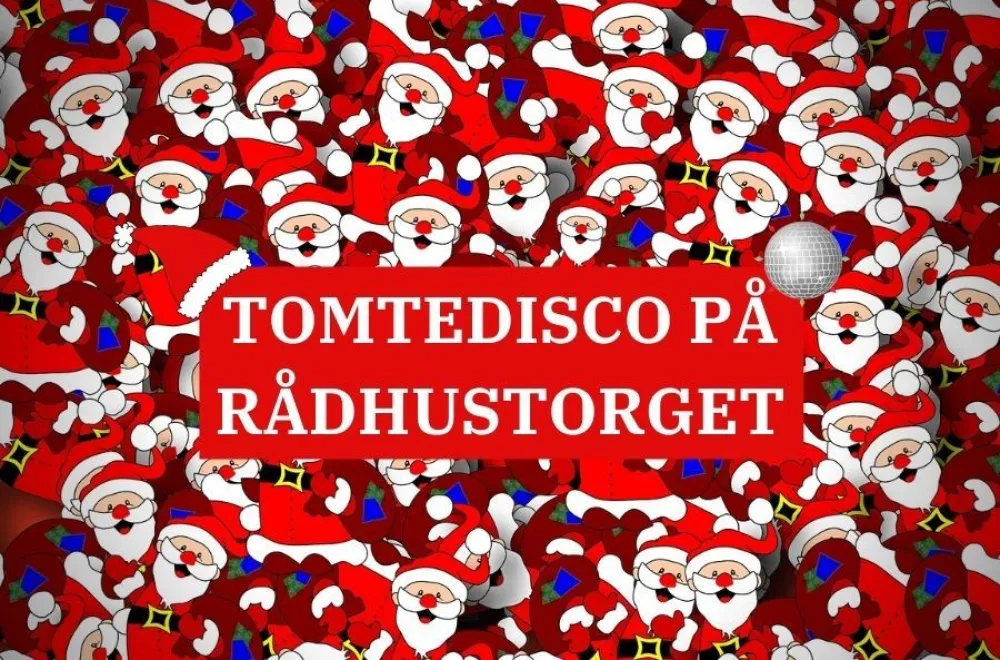 Santa disco on Rådhustorget 