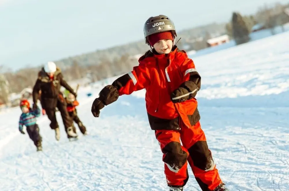 Long-distance skating in Tavelsjö