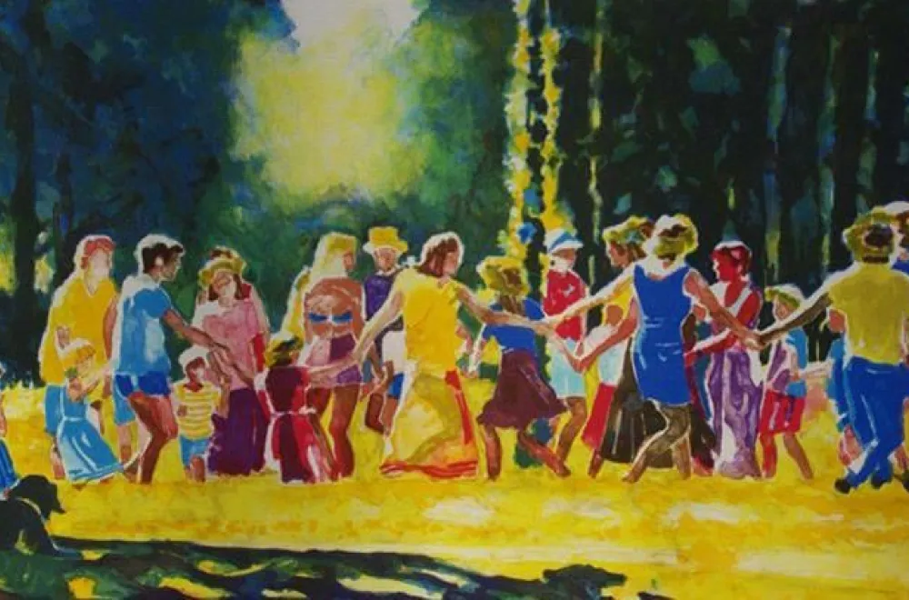 Midsummer celebration at Norrbyskärs