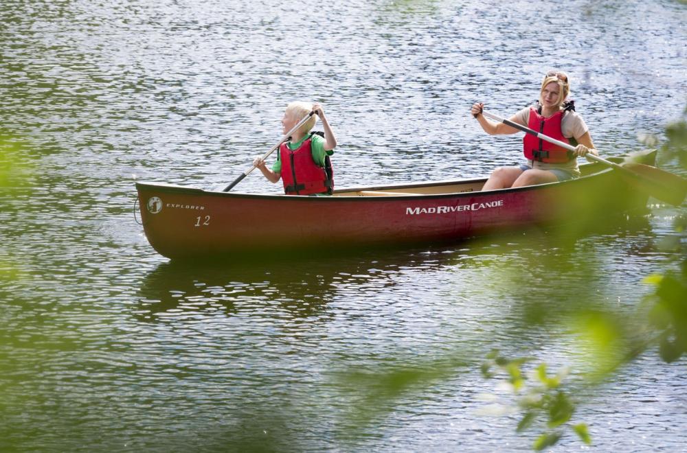 Peaceful paddling on The Öreälven River
