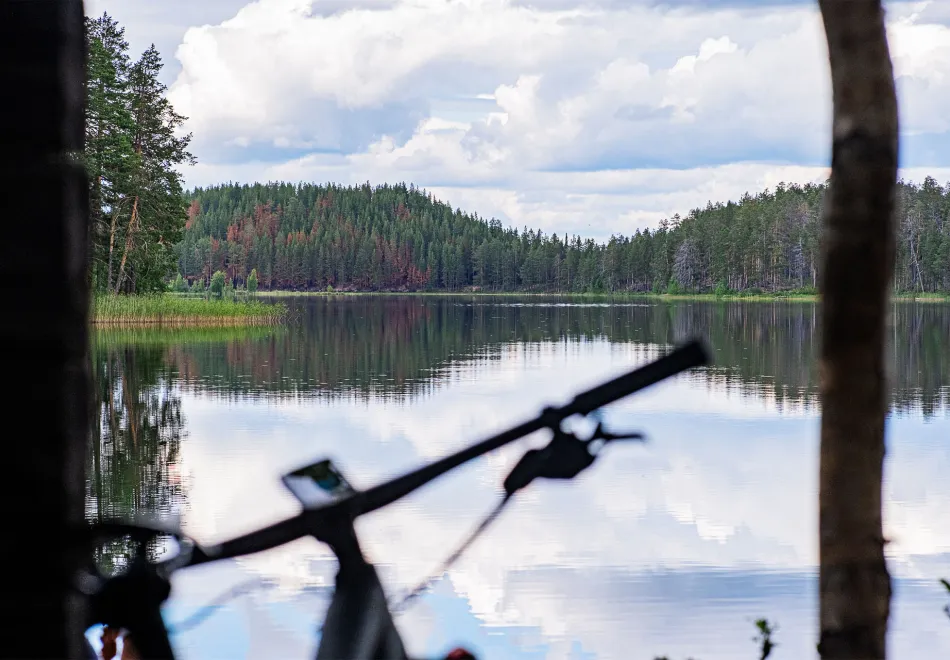 Cykel och en sjö