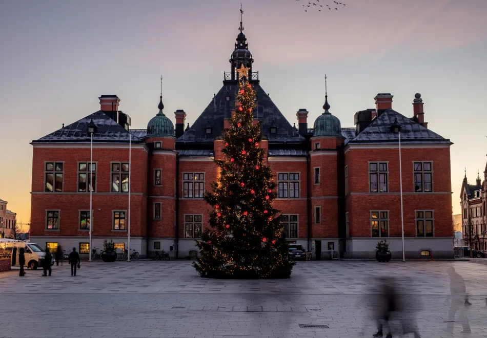 Jul i Umeå centrum. Fredrik Larsson