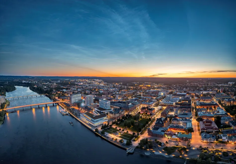 Vy över Umeå
