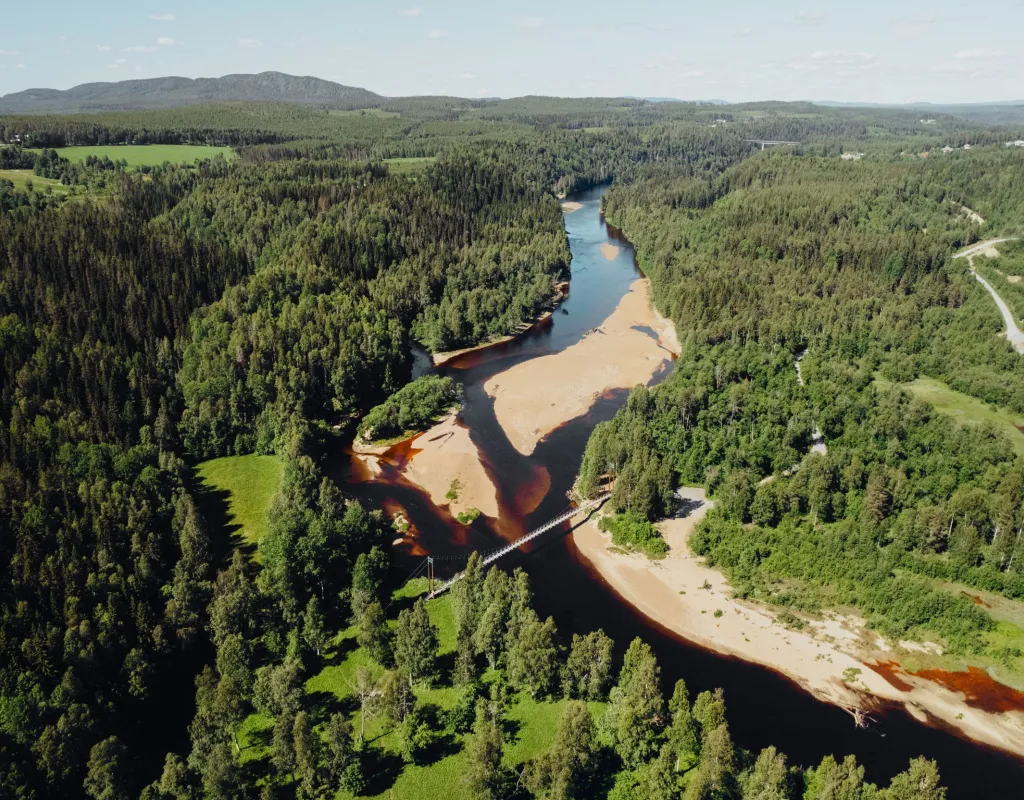 Vy över Lagnäset i Bjurholm