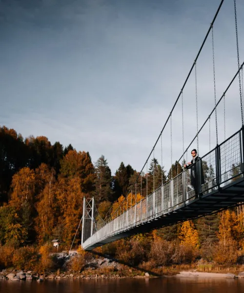 Hängbro vid Umeå Energicentrum