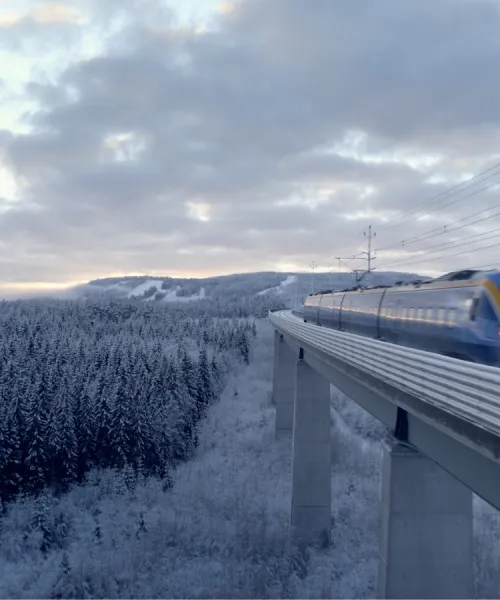 Tåg vinter